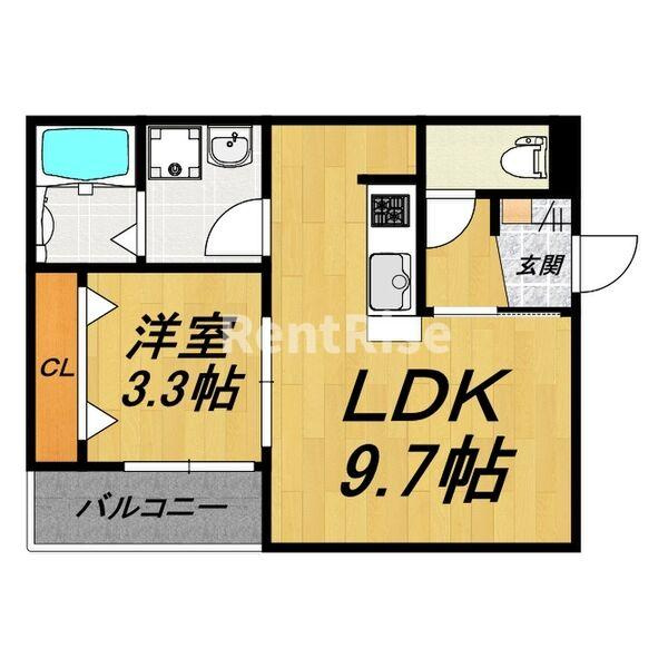 LECOCON岩倉Ⅵの間取り