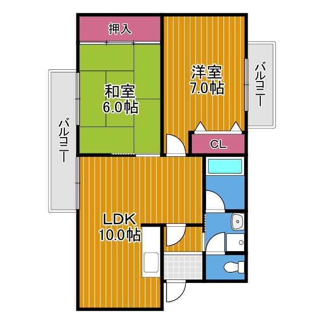 マンションリベラルの間取り