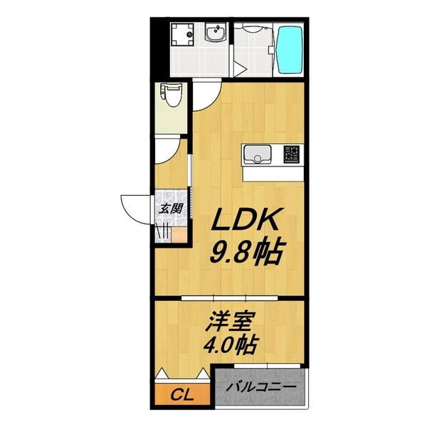 LECOCON岩倉Ⅵの間取り