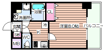 【間取り】 | プレサンス梅田