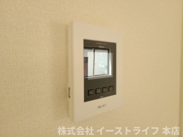【新築戸建】　いわき市錦町江栗1丁目第2　長期優良住宅　全1棟のセキュリティ|同社施工写真　お子さんのお留守番時など「知らない人が来たら出なくてもいい」と教育しておけば、防犯面でも格段に良くなります。