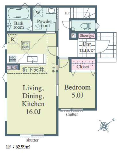 【仲介手数料無料】入間東藤沢第１全１９区５号棟　入間の不動産なら西武ハウジングの間取り