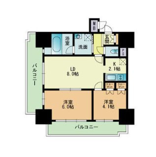 RJRプレシア吉塚駅前の間取り