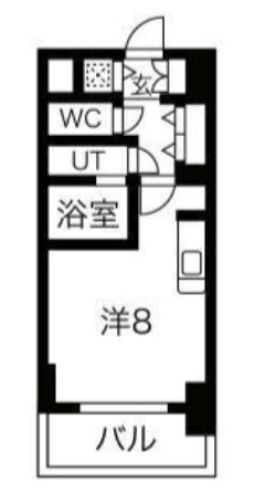エスライズ難波EASTの間取り