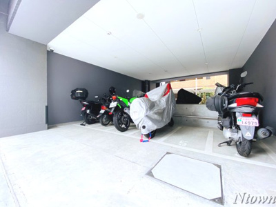 【その他共用部分】 | メイクス今池PRIME | バイク置き場です
