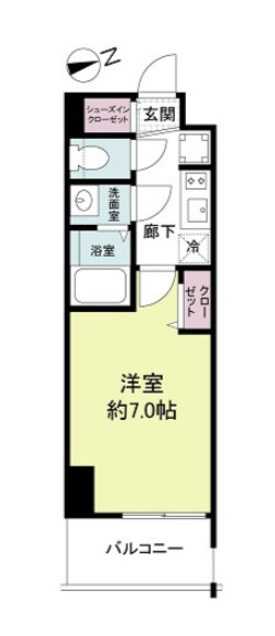 スプランディッド難波WESTの間取り