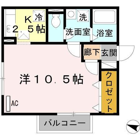 クレセントコートA棟の間取り