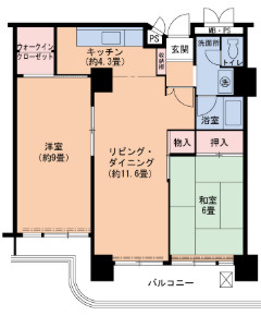 UR武庫川 19号棟の間取り