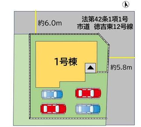 小倉南区徳吉東4丁目3期の区画図