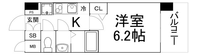 【間取り】 | プレサンス京橋ＧＲＥＥＮ　ＹＡＲＤアルミラ