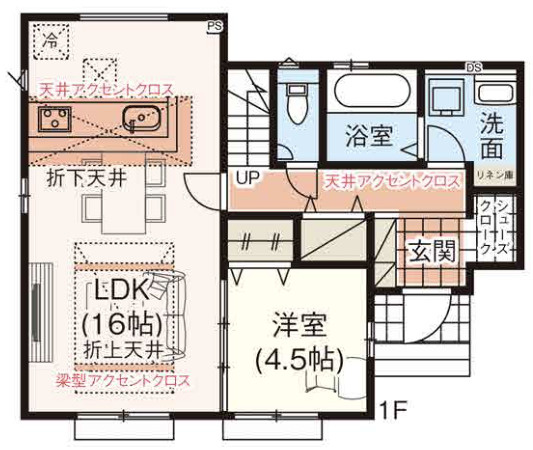 【仲介手数料無料】入間小谷田１８期全４棟１号棟　入間の不動産なら西武ハウジングの間取り