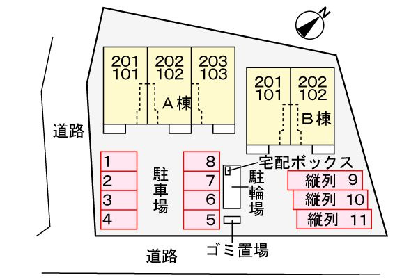 ソーレ　１０Ｂの駐車場