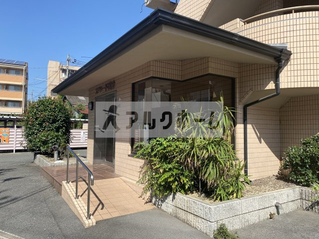 柏原市国分本町１丁目の賃貸マンションのエントランス