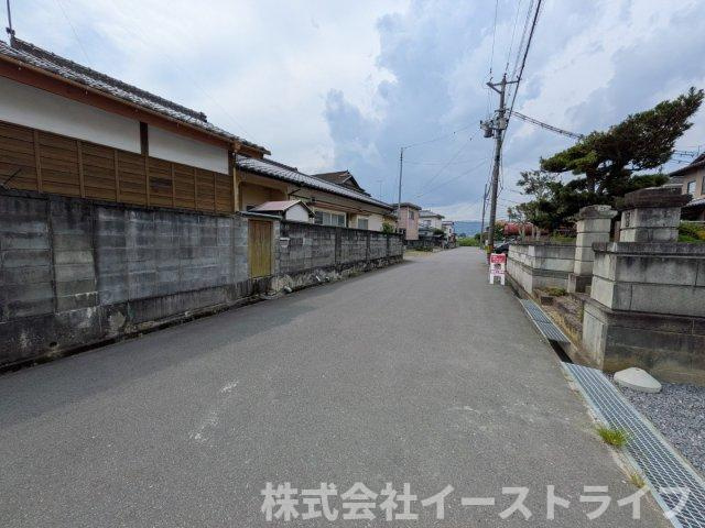 【新築戸建】　いわき市錦町江栗1丁目第2　長期優良住宅　全1棟の前面道路含む現地写真|南側6m公道