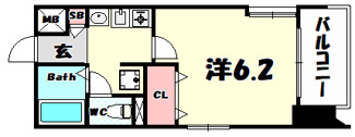 【間取り】 | プレサンス神戸駅前