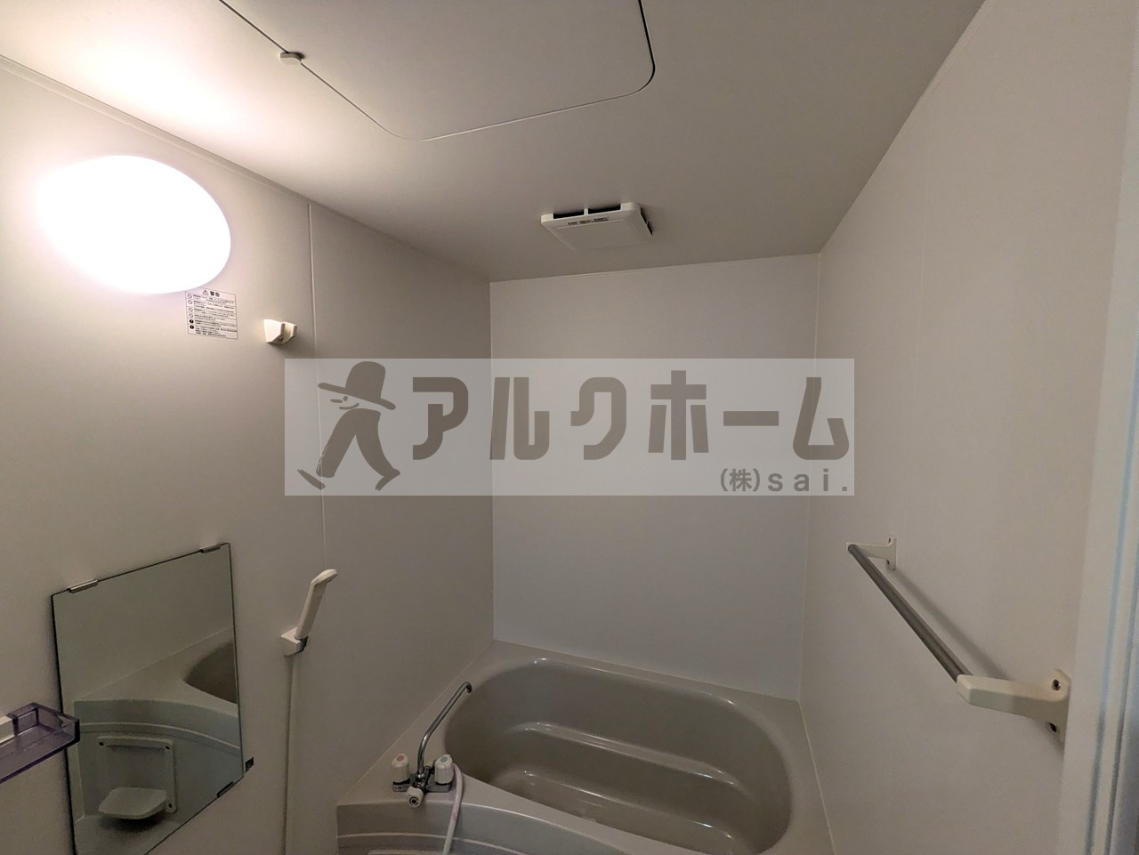 柏原市国分本町１丁目の賃貸マンションの浴室
