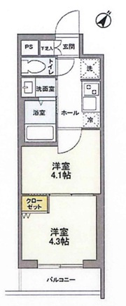 クラリティア文京千石の間取り