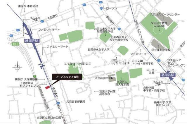 アーバンシティ音羽の地図