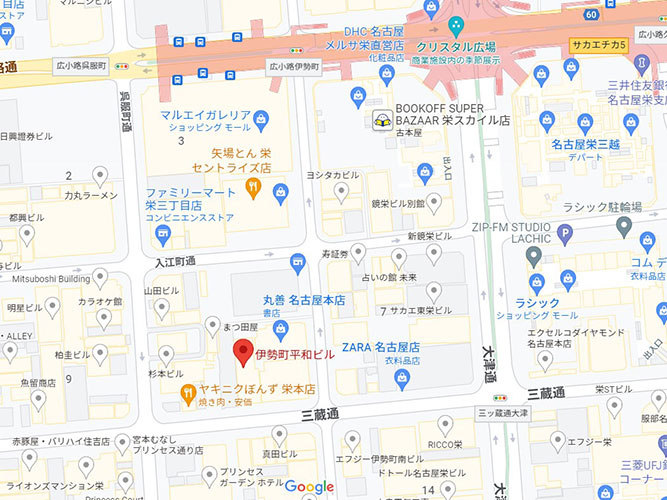 伊勢町平和ビル４階　セットアップオフィスの地図