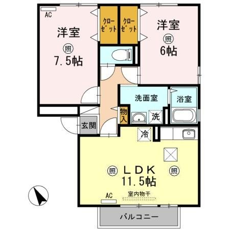 【間取り】 | マンマミーヤＣ棟