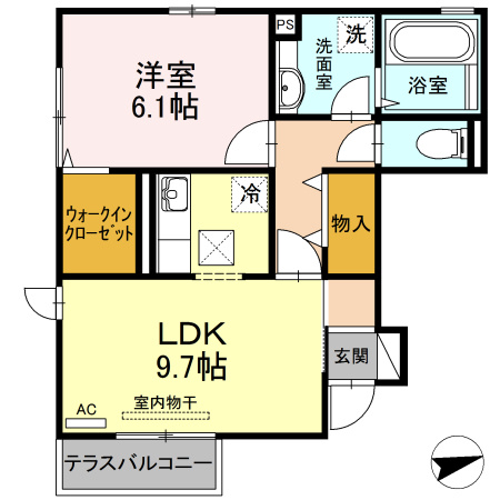 【間取り】 | アローム　A棟