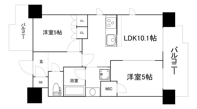【間取り】 | SK RESIDENCES SHINSAIBASHI (旧SK RESIDENCES)