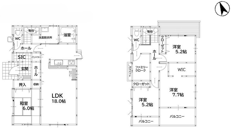 京都郡苅田町尾倉1丁目1期の間取り