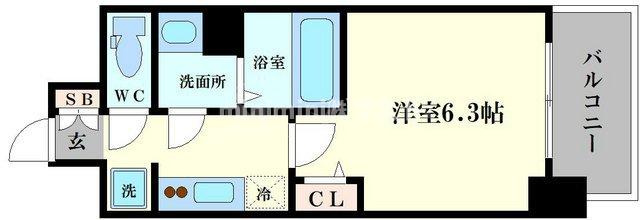 アドバンス大阪セレーノの間取り
