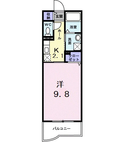 ジェルメ　東所沢の間取り