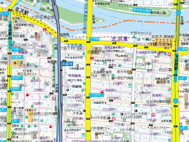 【地図】 | エスリード北浜EAST