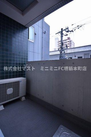 エイペックス東心斎橋Ⅰのバルコニー