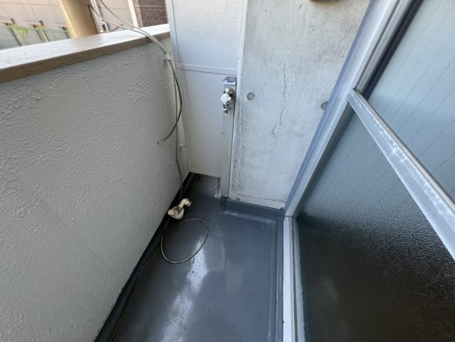 村上ハイツのバルコニー