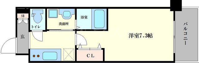 ミュプレ北浜の間取り