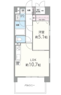 セリーゼウエストの間取り|反転タイプ