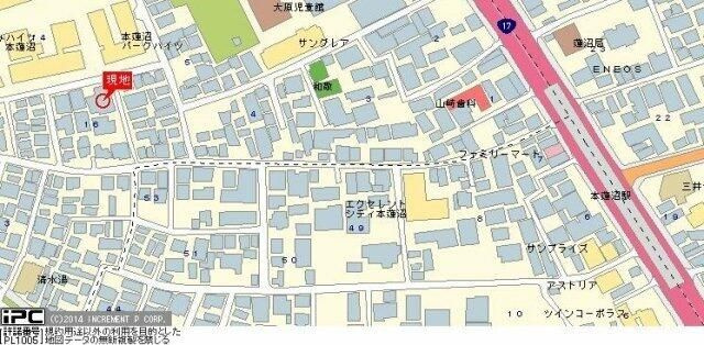 クレッセント本蓮沼の地図