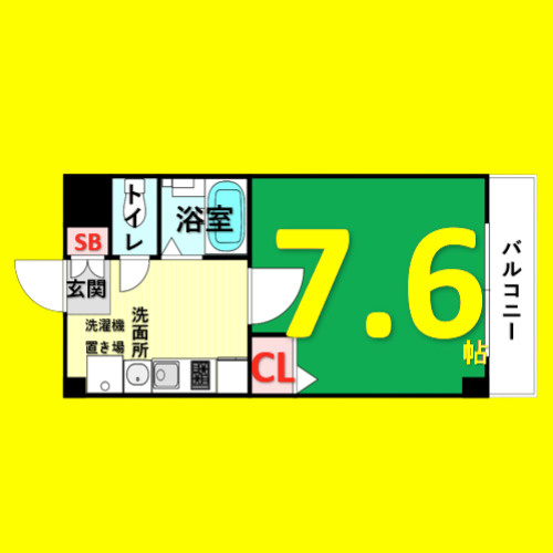 セレッソ本陣　名古屋市賃貸　仲介手数料無料の間取り
