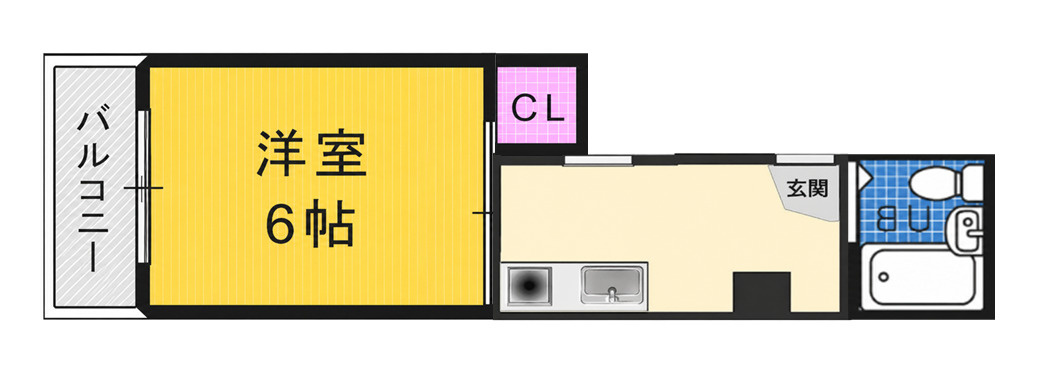 ヴィラ堺の間取り