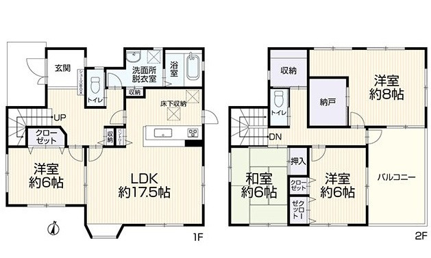 南区仁保1丁目の間取り