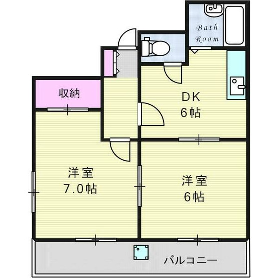 【間取り】 | ブールバール塚本Ⅱ