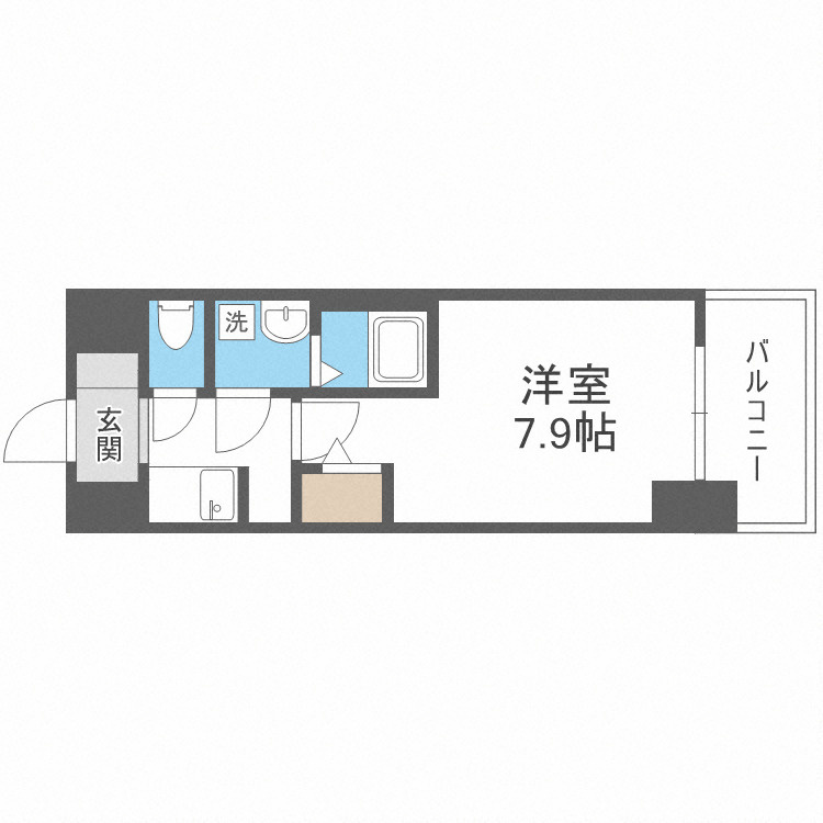 La Douceur西天満の間取り