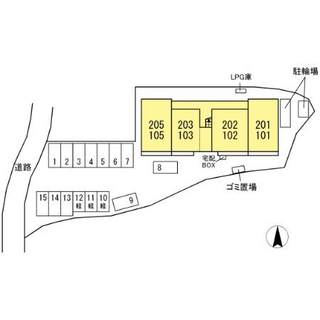 シオンＫの区画図