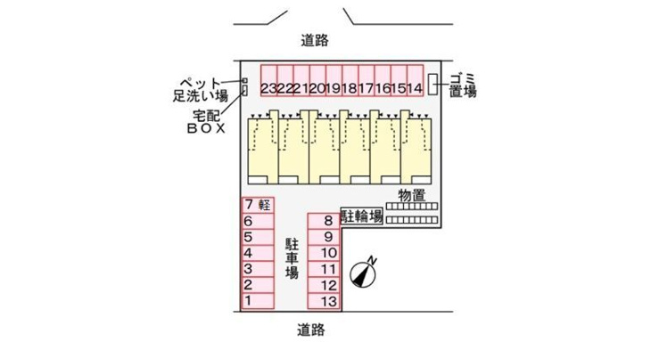 【駐車場】ルーチェフルサワＧＪ 