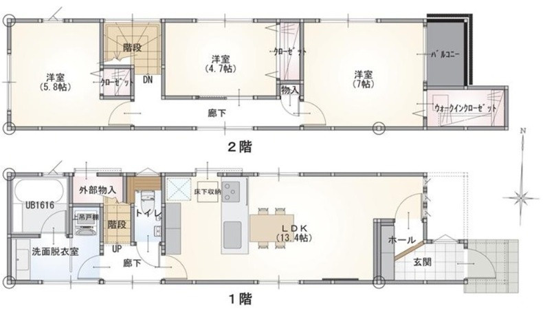 府中町浜田2丁目 No.1の間取り
