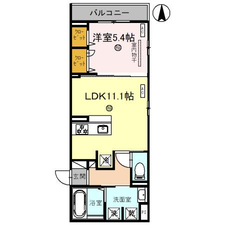 プラザ　シャルムの間取り