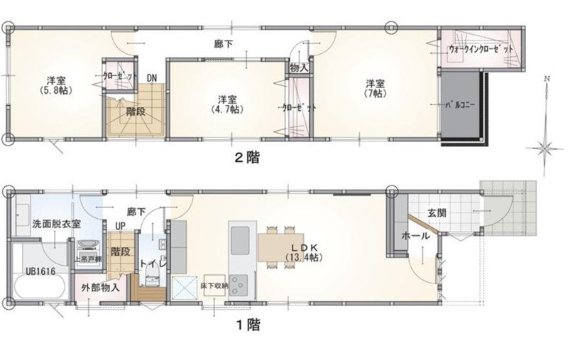府中町浜田2丁目 No.2の間取り