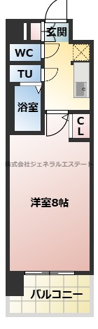 プレサンスNEO大和田STATIONベゼルの間取り