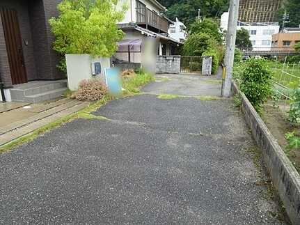安佐北区口田南１丁目の前面道路含む現地写真