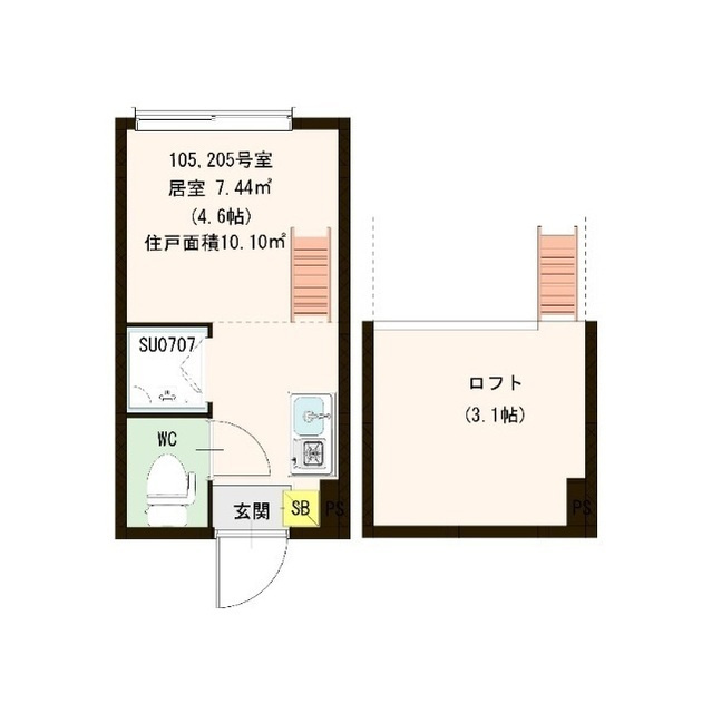 PINES三軒茶屋の間取り