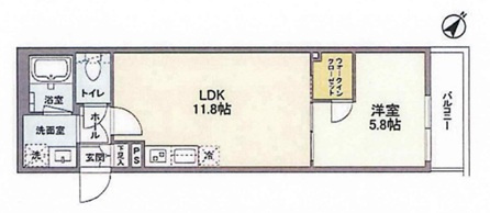 クラリティア文京千石の間取り