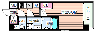 【間取り】 | エスリード弁天町ベイコート